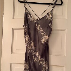Free People Gray Floral Maxi Dress
